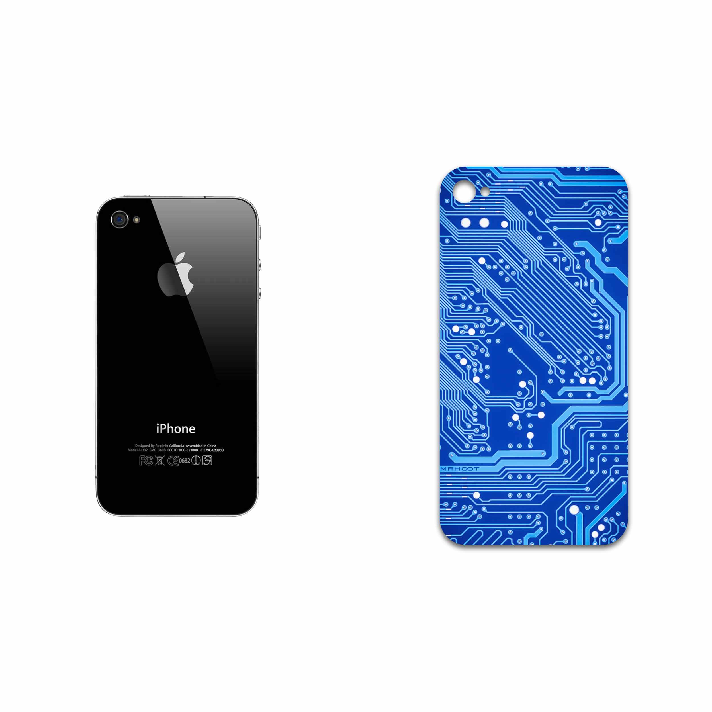 برچسب پوششی ماهوت مدل Blue Printed Circuit Board مناسب برای گوشی موبایل اپل iPhone 4s
