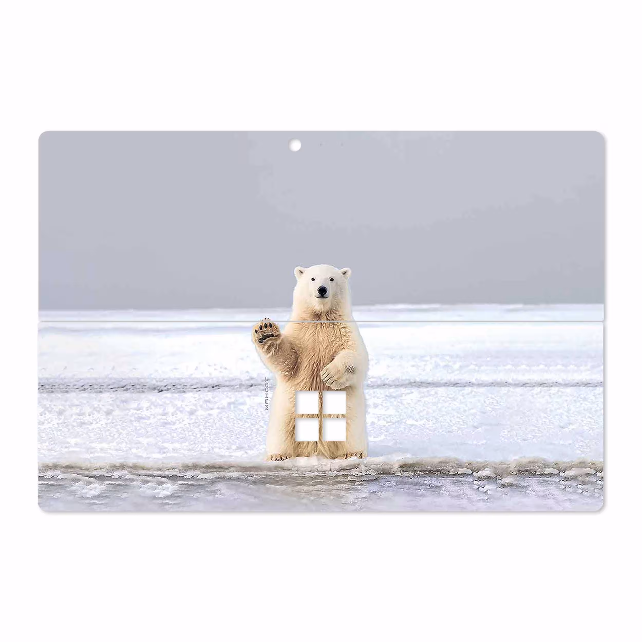 برچسب پوششی ماهوت مدل Polar bear مناسب برای تبلت مایکروسافت Surface Pro 4 2015