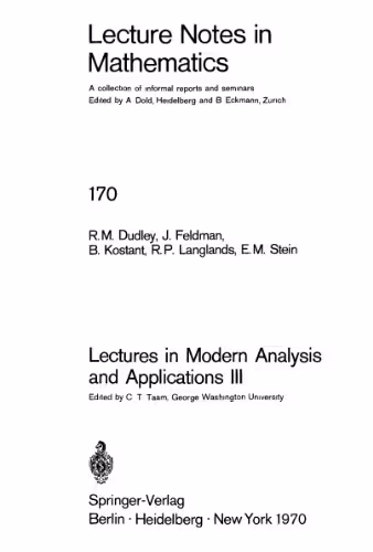 خرید و دانلود نسخه کامل کتاب Lectures in Modern Analysis and Applications III