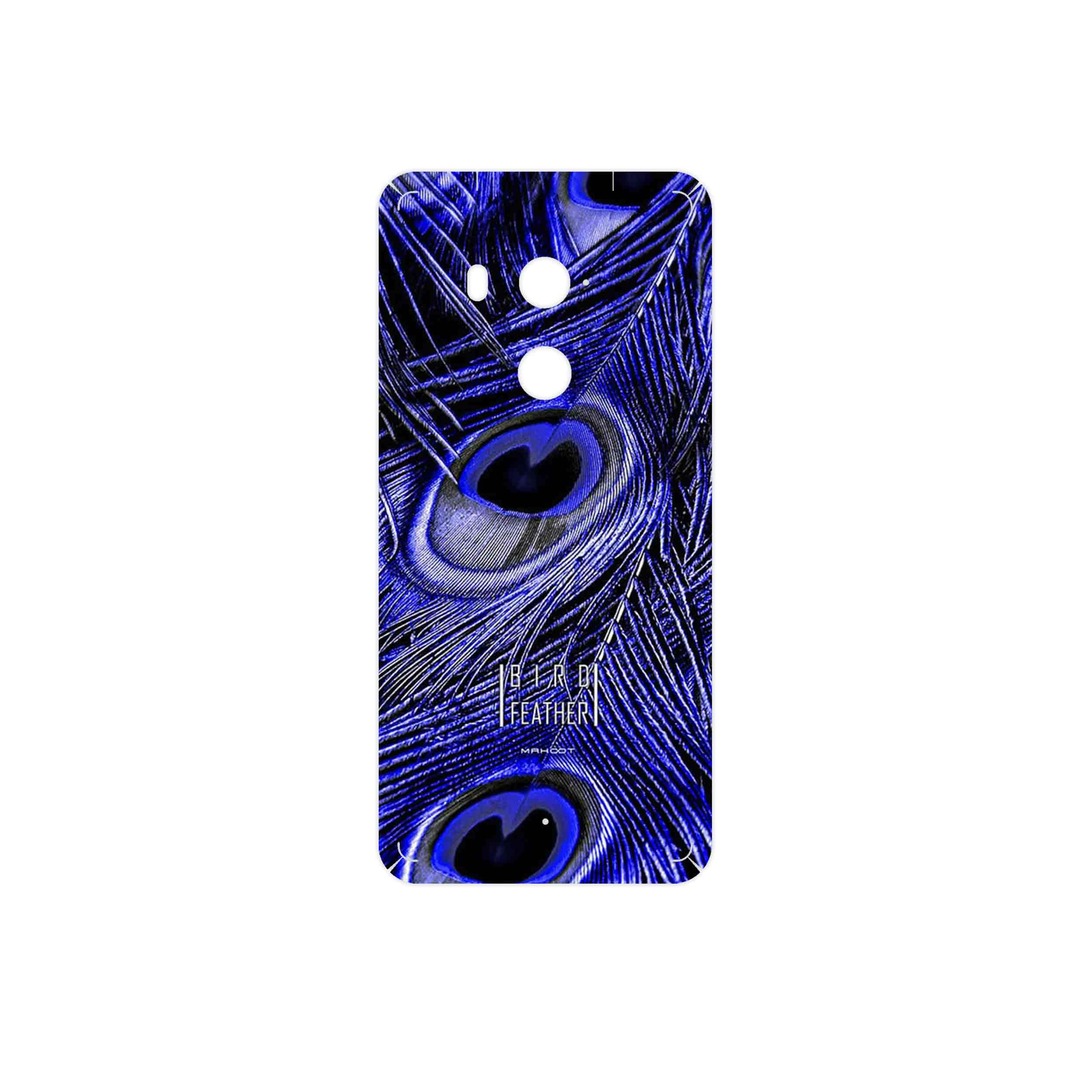 برچسب پوششی ماهوت مدل Purple Feather مناسب برای گوشی موبایل اچ تی سی U11 Plus