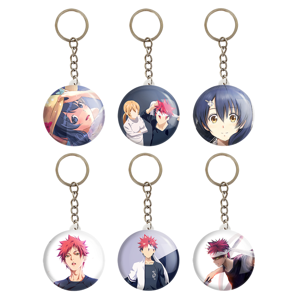 جاکلیدی خندالو مدل انیمه جنگ غذاها کد 921A مجموعه 6 عددی