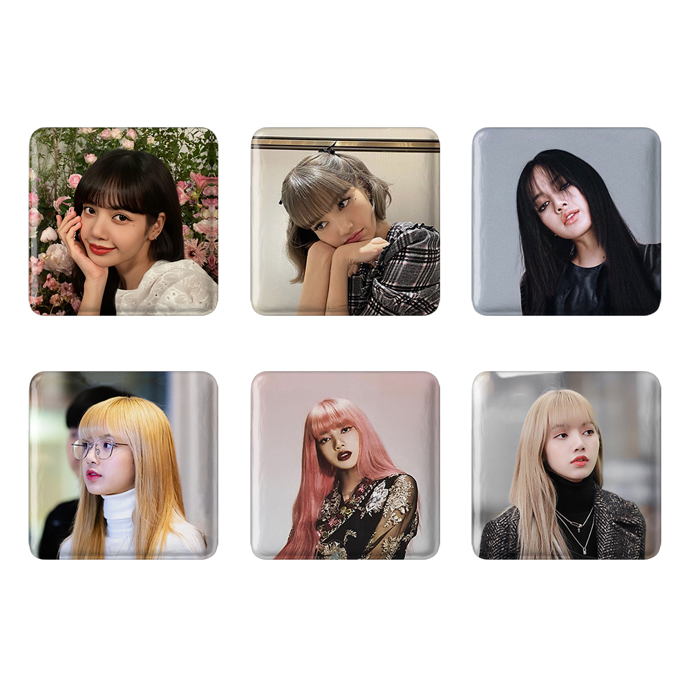 پیکسل خندالو مدل لیسا بلک پینک کد 695B مجموعه 6 عددی