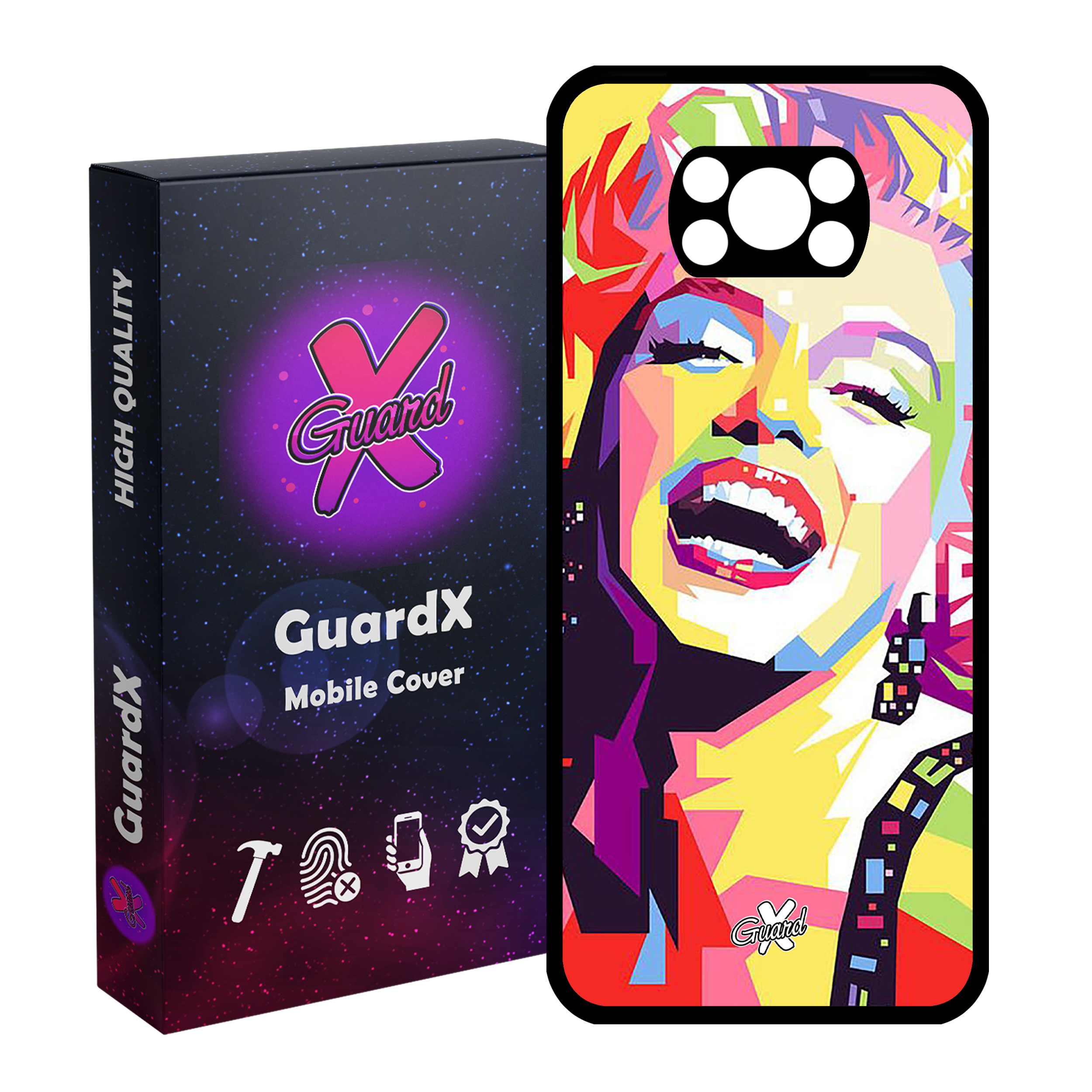 کاور گارد ایکس طرح Marilyn Monroe مدل Glass10273 مناسب برای گوشی موبایل شیائومی Poco X3 Pro