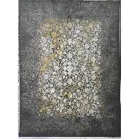 فرش ماشینی 1200 شانه اصل تراکم 3600 طرح ونیز وینتیج گل برجسته زمینه فیلی 12 متری جنس اکرولیک