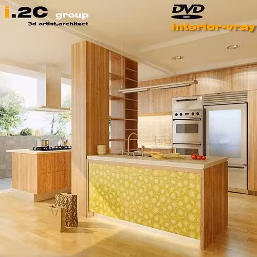 kitchen modeling &amp; rendering with 3d max vray