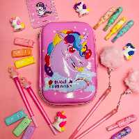 جامدادی های کتابی طرح یونیکورن  فضانورد پری دریایی طرح برجسته 