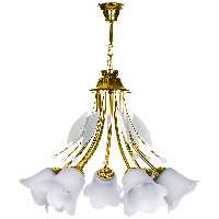 لوستر چشمه نور 7 شعله کد 2540/7WT