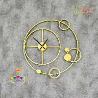 ساعت مدرن دیواری H330 فلزی با رنگ کوره ای استاتیک با سفارش سازی اندازه و رنگ