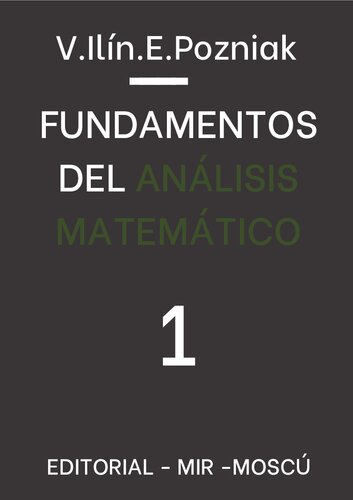 خرید و دانلود نسخه کامل کتاب Fundamentos Del Análisis Matemático