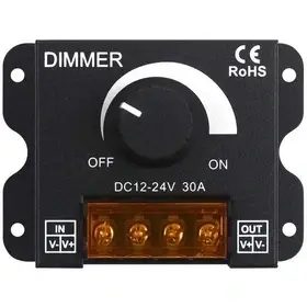 دیمر پیچی 30 آمپر 12-24 ولت DC dimmer