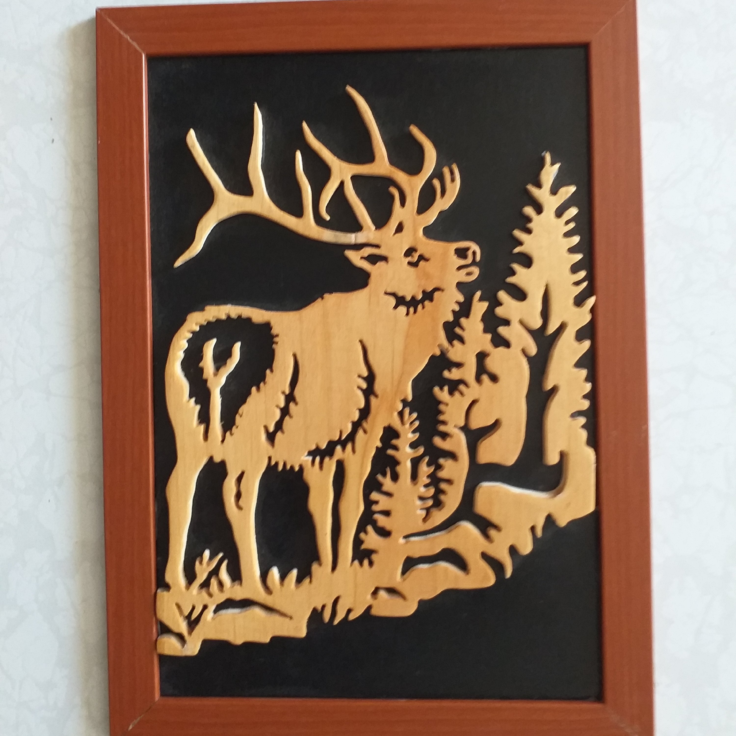 تابلوی گوزن روشن