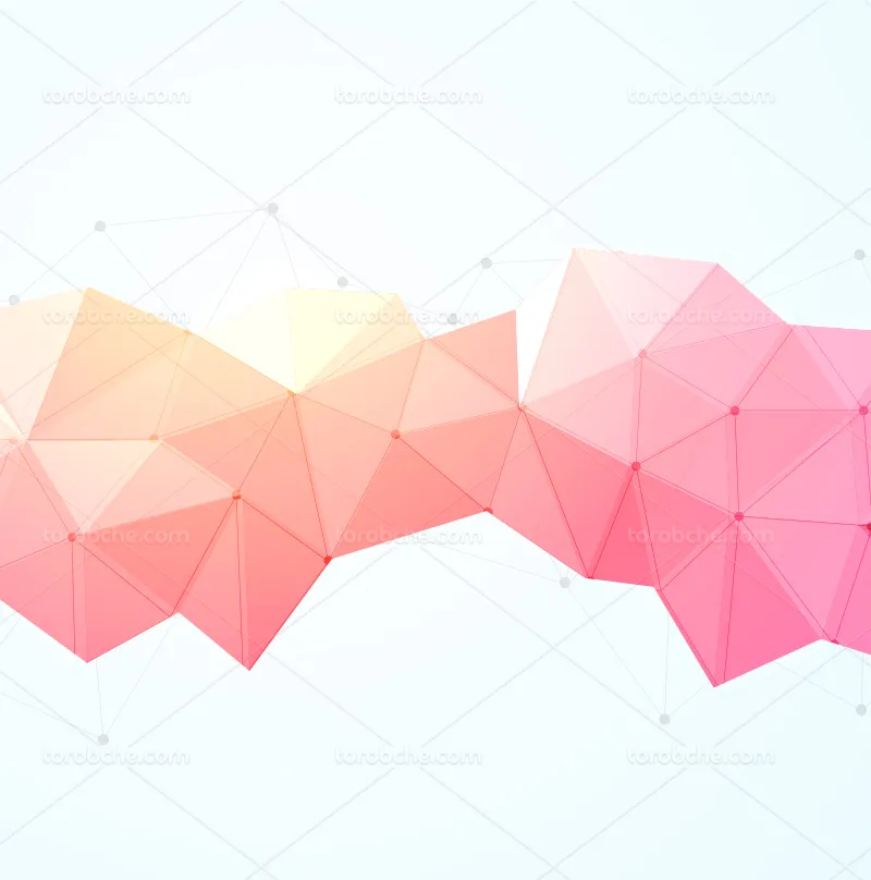 وکتور بکگراند انتزاعی صورتی سه بعدی | گرافیک با طعم تربچه