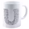 ماگ شین دیزاین طرح حروف اول اسم U کد4067
