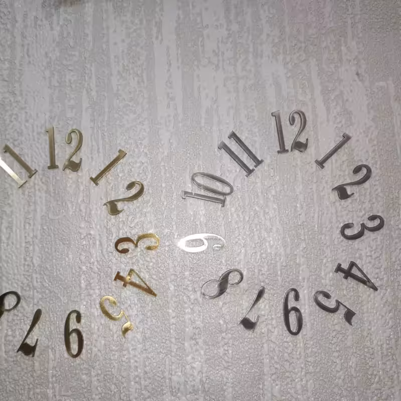 اعداد انگلیسی ساعت  مولتی  4سانتی .  اعداد کامل مولتی استایل انگلیسی اعداد لاتین