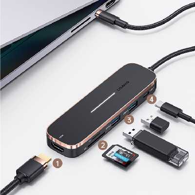 هاب 6 پورت USB-C یوسمز مدل SJ575