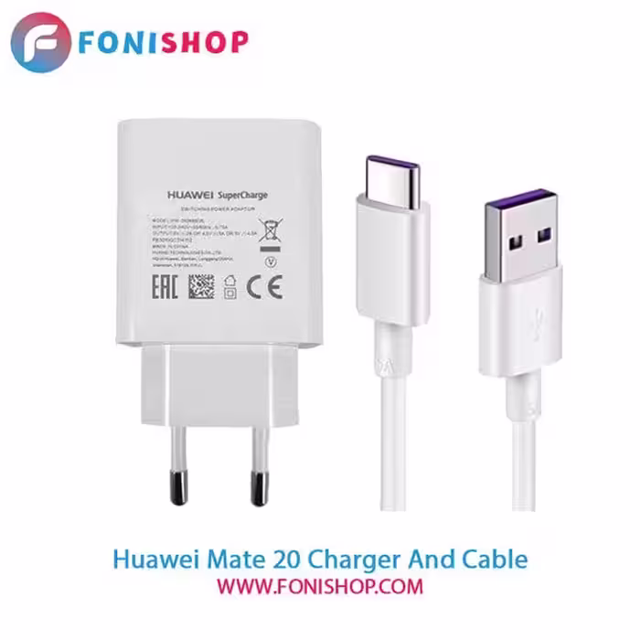 کابل و شارژر سوپر فست شارژ اصلی هوآوی Huawei Mate 20