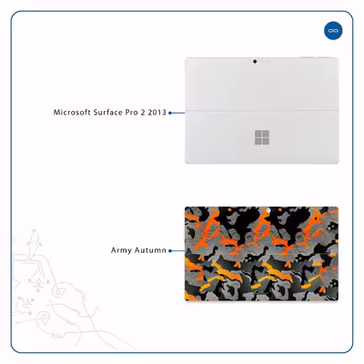 برچسب پوششی ماهوت مدل Autumn-Army مناسب برای تبلت مایکروسافت Surface Pro 2 2013