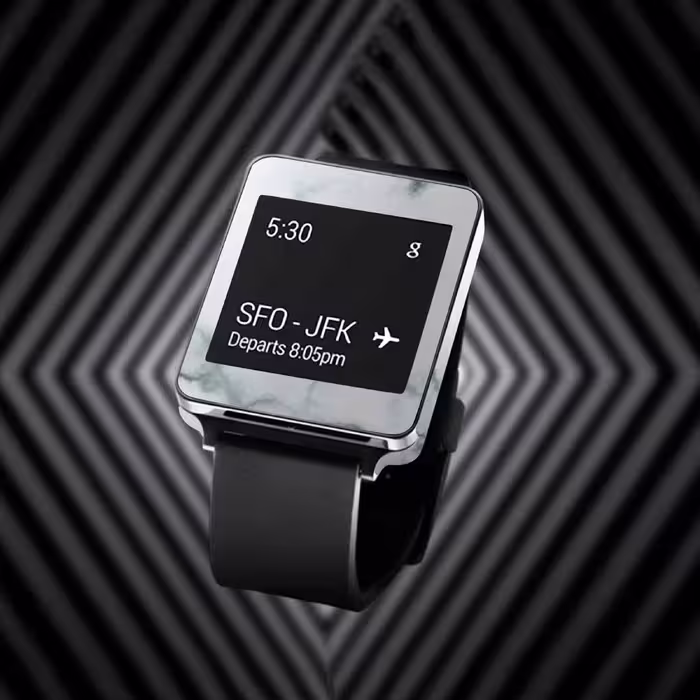 برچسب ماهوت طرح Blanco Smoke Marble مناسب برای ساعت هوشمند ال جی G Watch