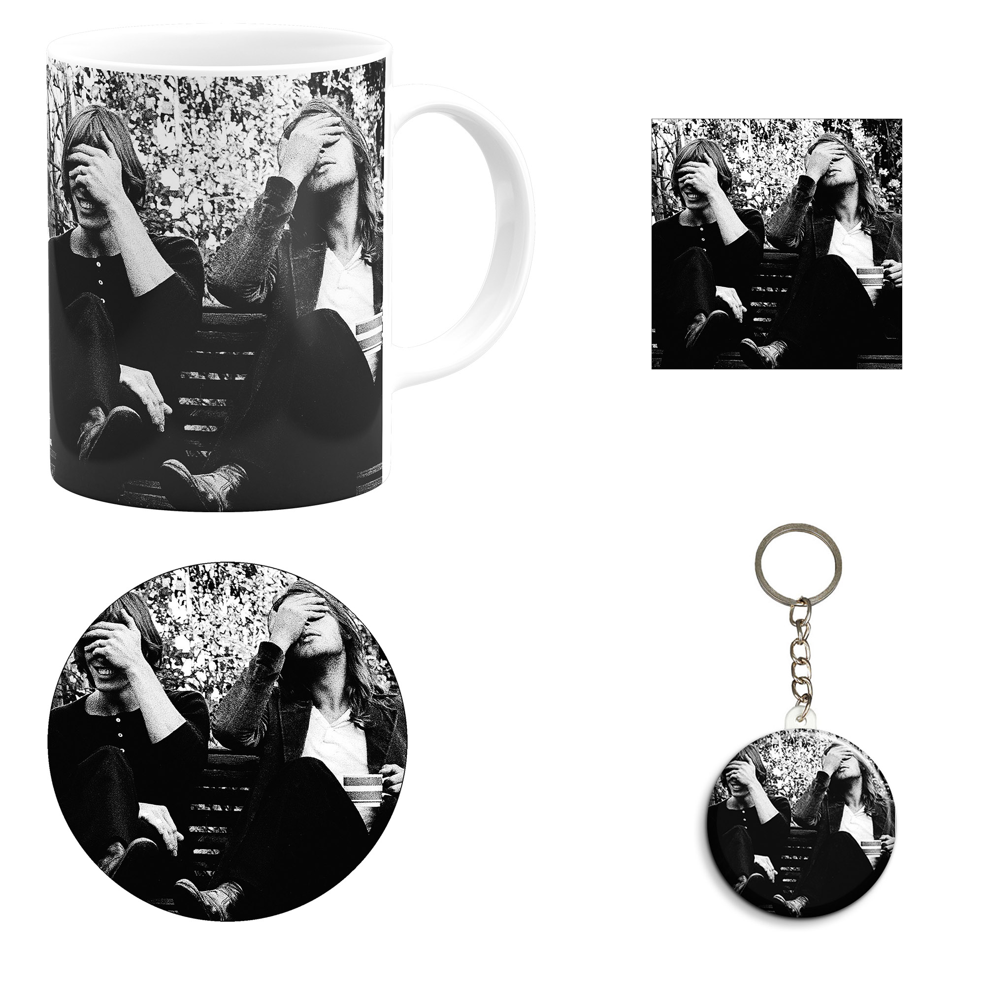 ست هدیه ماگ مدل گروه موسیقی پینک فلوید طرح pink floyd کد M7