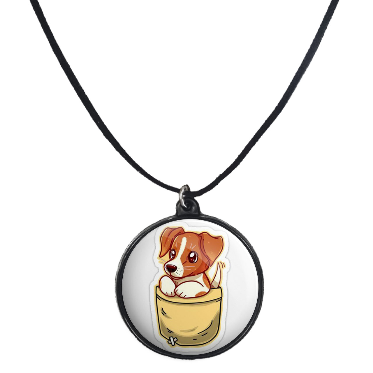 گردنبند پرمانه طرح حیوانات کیوت کد pmb.21501 مدل دو طرفه