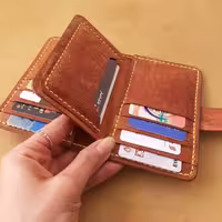 کیف کارت چرم دستدوز