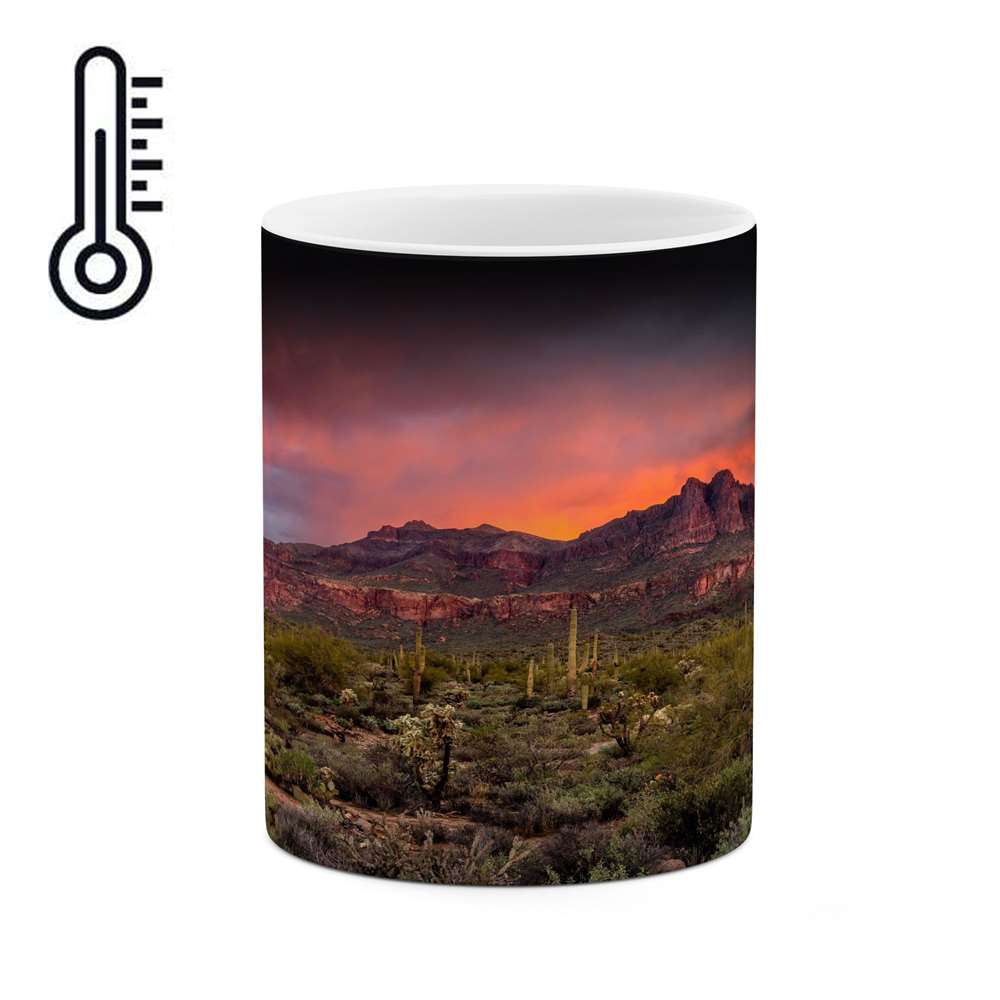 ماگ حرارتی کاکتی طرح منظره مدل mgh16692