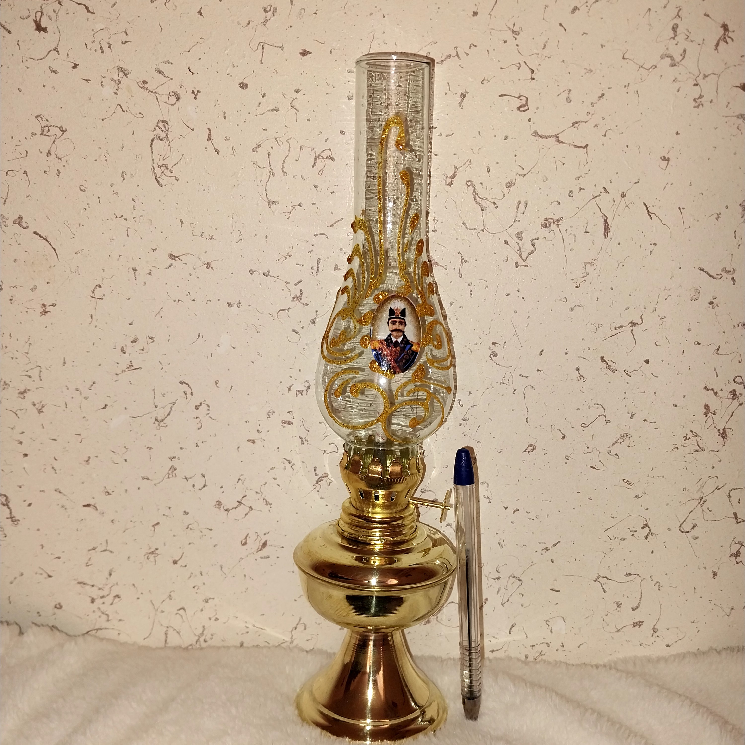 چراغ گرد سوز برنجی
