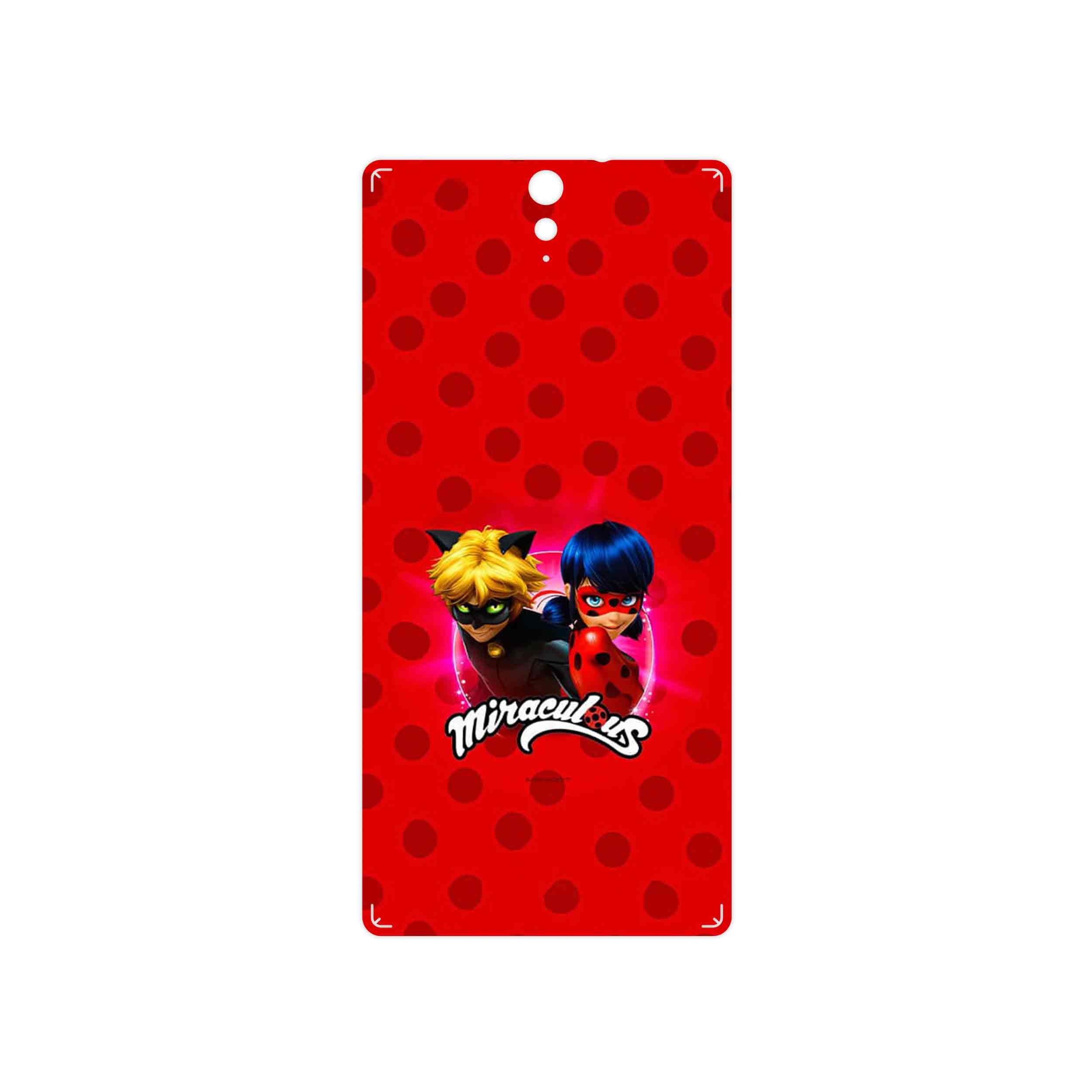 برچسب پوششی ماهوت مدل Ladybug and Cat Noir مناسب برای گوشی موبایل سونی Xperia C5
