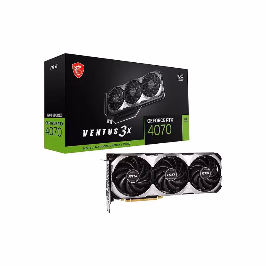 کارت گرافیک ام اس آی مدل GeForce RTX 4070 Ti VENTUS 3X E 12G GDDR6X OC
