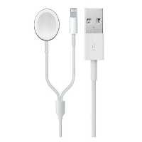 کابل شارژ لایتنینگ و شارژر بی سیم مگنتی اپل واچ سری 4/3/2/1 کوتتسی Coteetci Watch Magnetic Cable Lightning Data Cable 26002