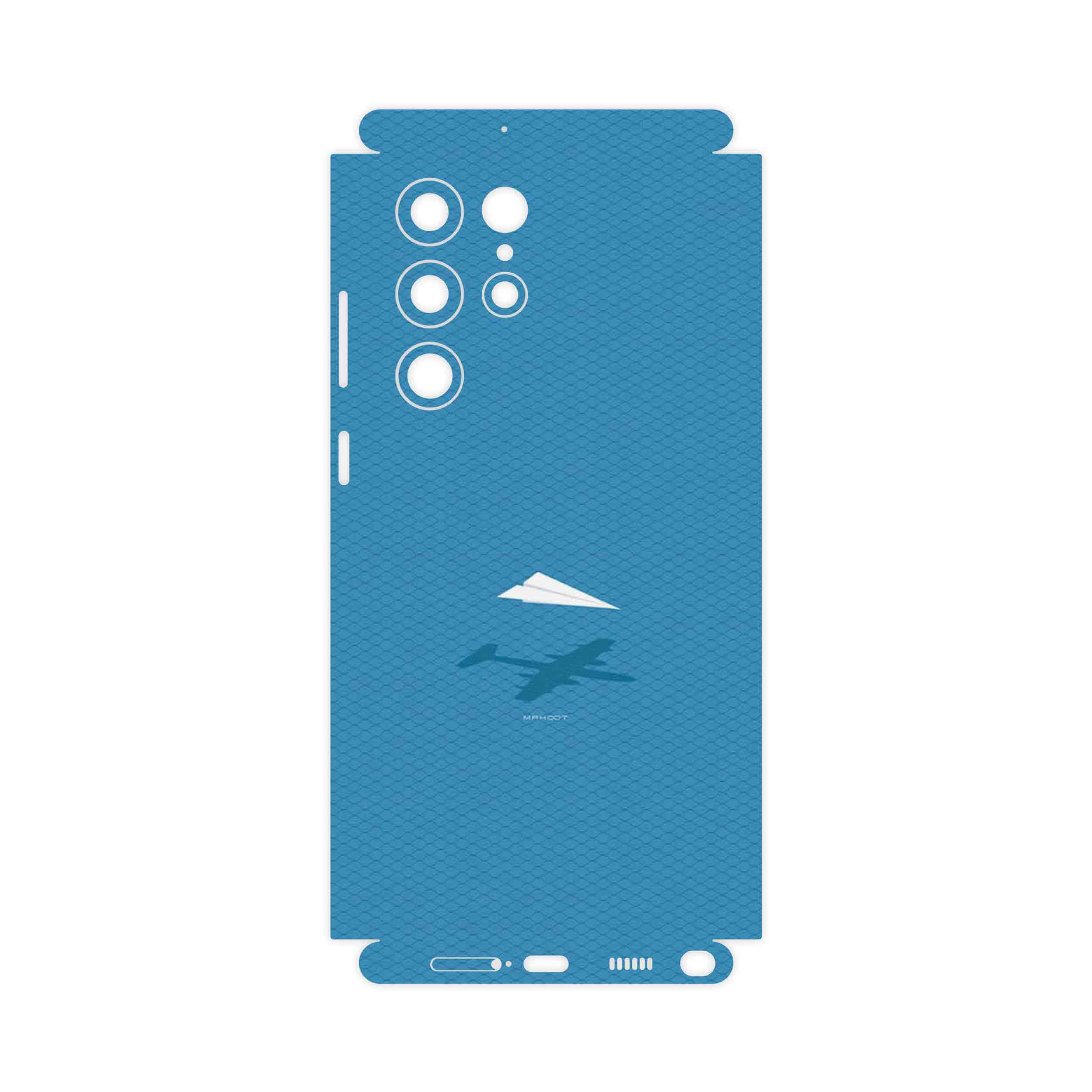 برچسب پوششی ماهوت مدل Minimal Paper Airplane-FullSkin مناسب برای گوشی موبایل سامسونگ Galaxy S22 Ultra 5G