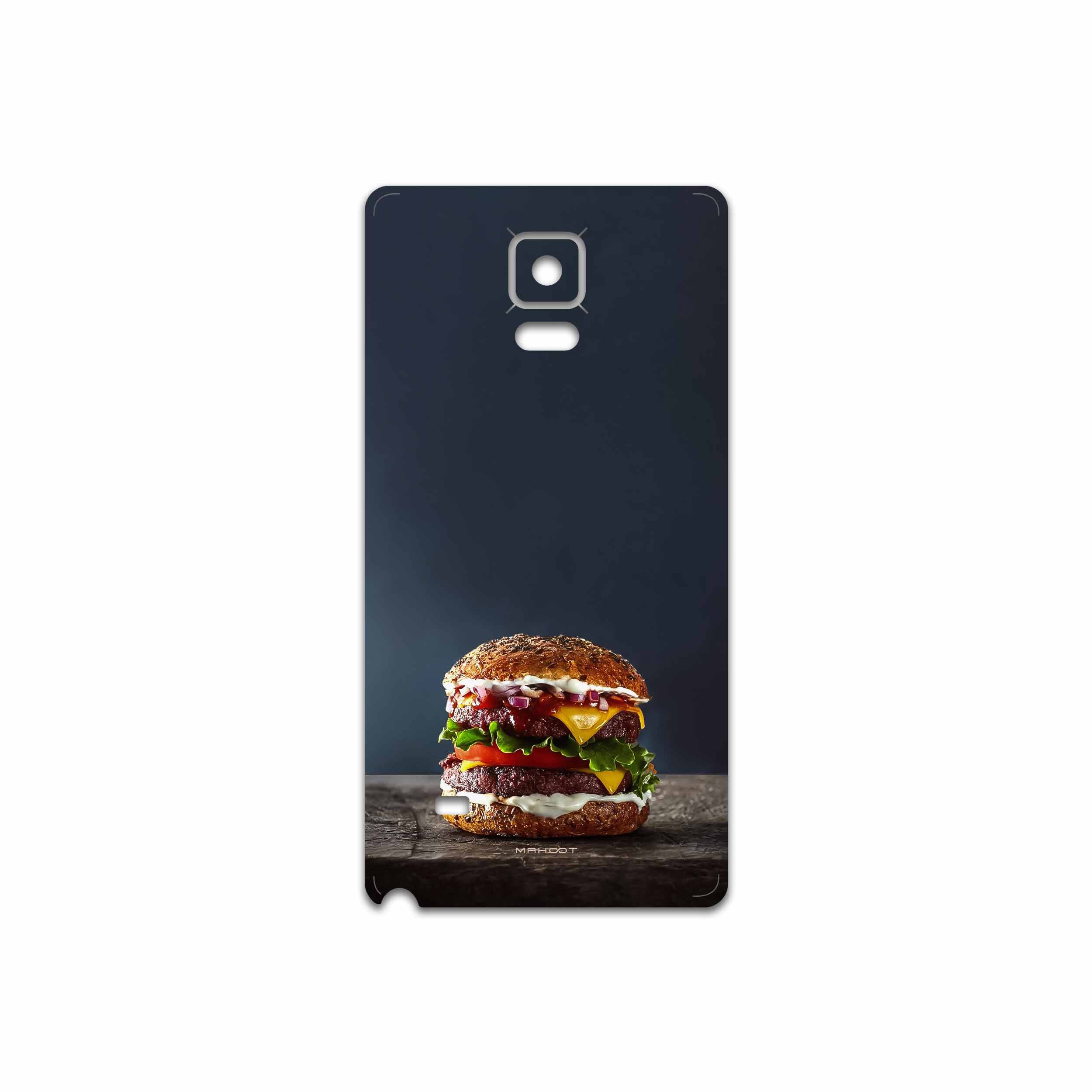 برچسب پوششی ماهوت مدل Hamburger مناسب برای گوشی موبایل سامسونگ Galaxy Note 4