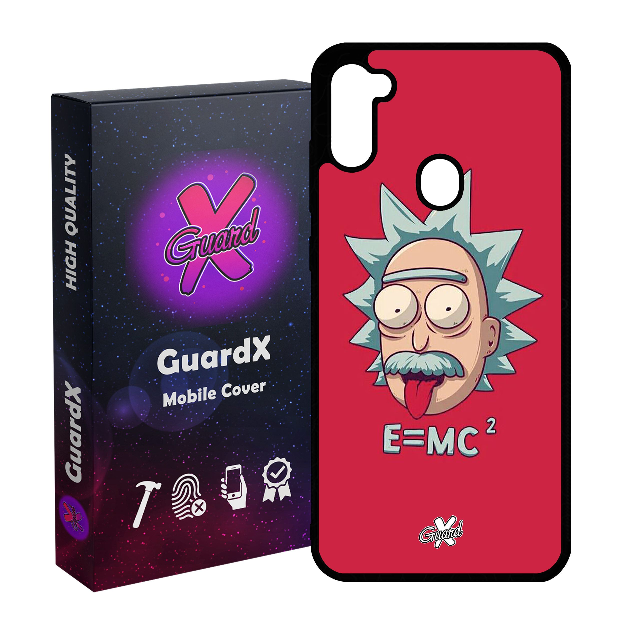 کاور گارد ایکس طرح Rick and Morty مدل Glass10046 مناسب برای گوشی موبایل سامسونگ Galaxy A11 / M11