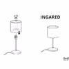 آباژور رومیزی ایکیا مدل INGARED