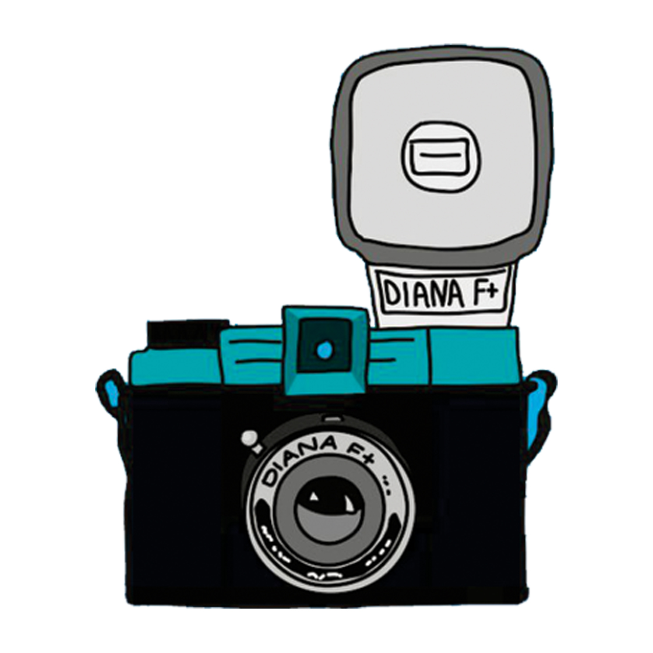 استیکر تزئینی موبایل طرح دوربین کد 2073