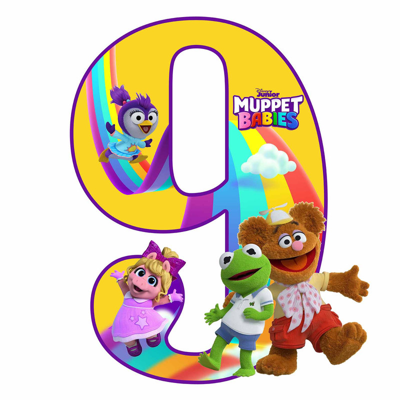 استند رومیزی تولد مدل عدد 9 طرح ماپت ها کد 1272