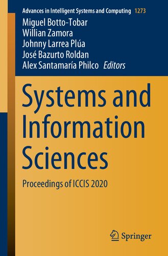 خرید و دانلود نسخه کامل کتاب Systems and Information Sciences: Proceedings of ICCIS 2020
