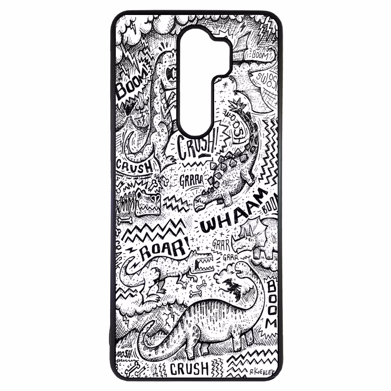 کاور طرح دایناسورها کد 1146 مناسب برای گوشی موبایل شیائومی redmi note 8 pro