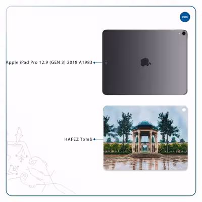 برچسب پوششی ماهوت مدل HAFEZ-Tomb مناسب برای تبلت اپل iPad Pro 12.9 (GEN 3) 2018 A1983
