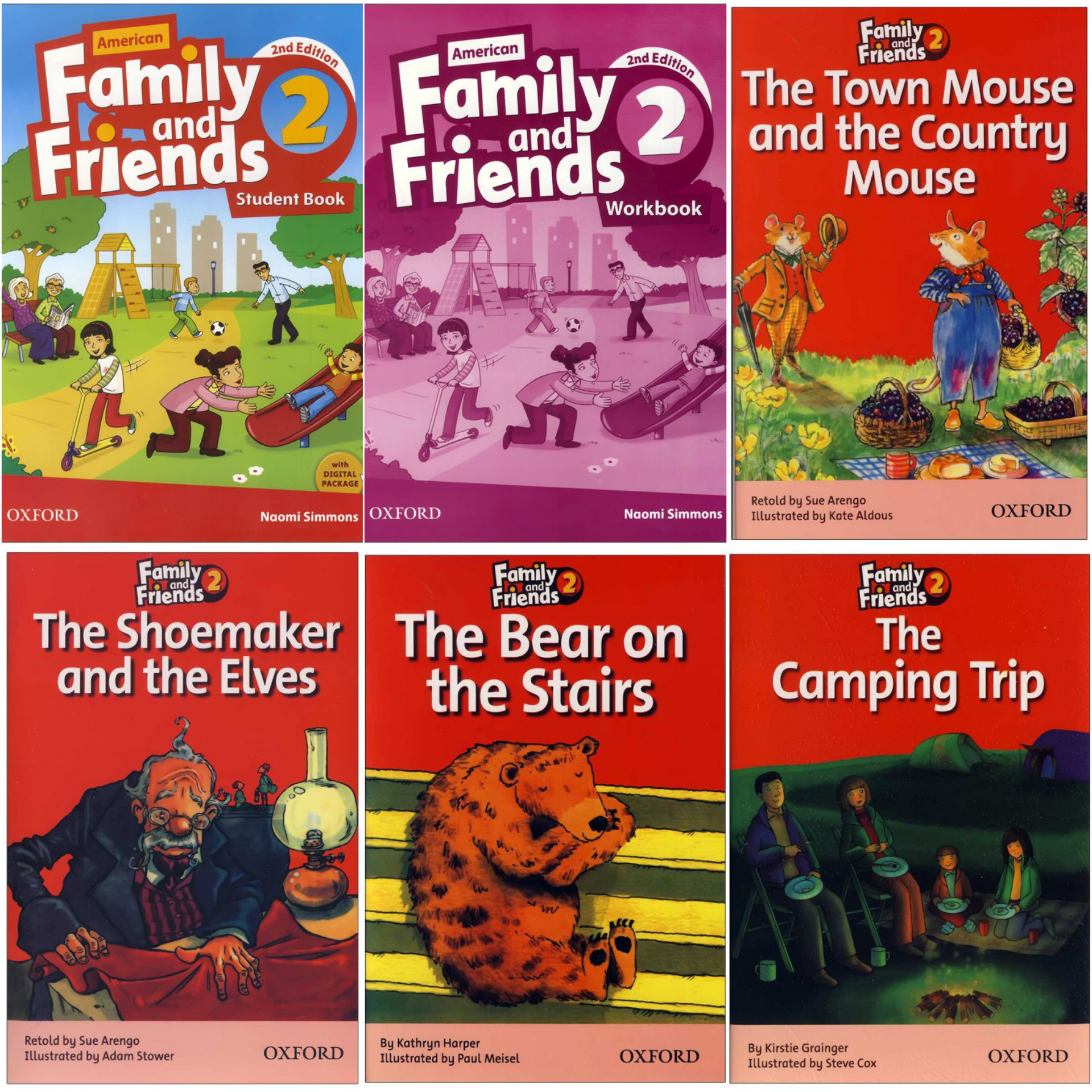 کتاب American Family and Friends 2  اثر جمعی از نویسندگان انتشارات Oxford شش جلدی