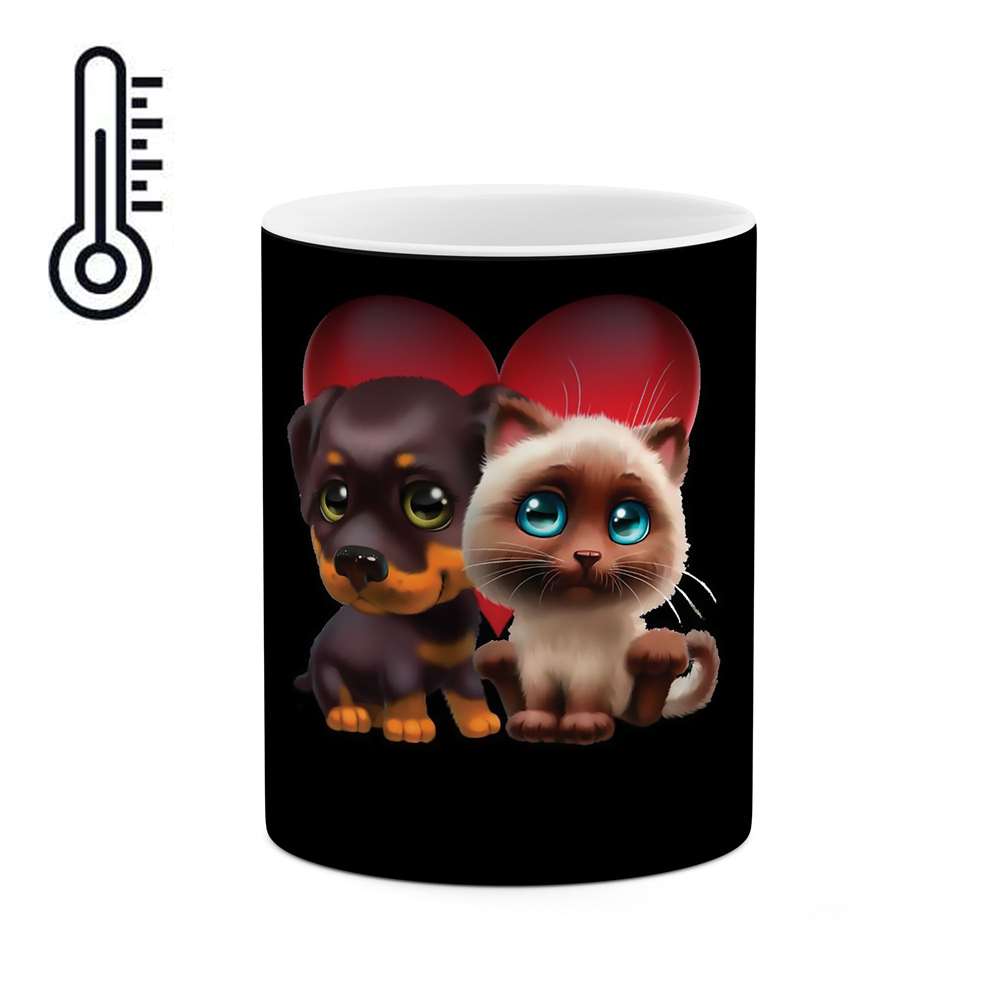 ماگ حرارتی طرح عاشق پیشگان سگ مدل mgp01070