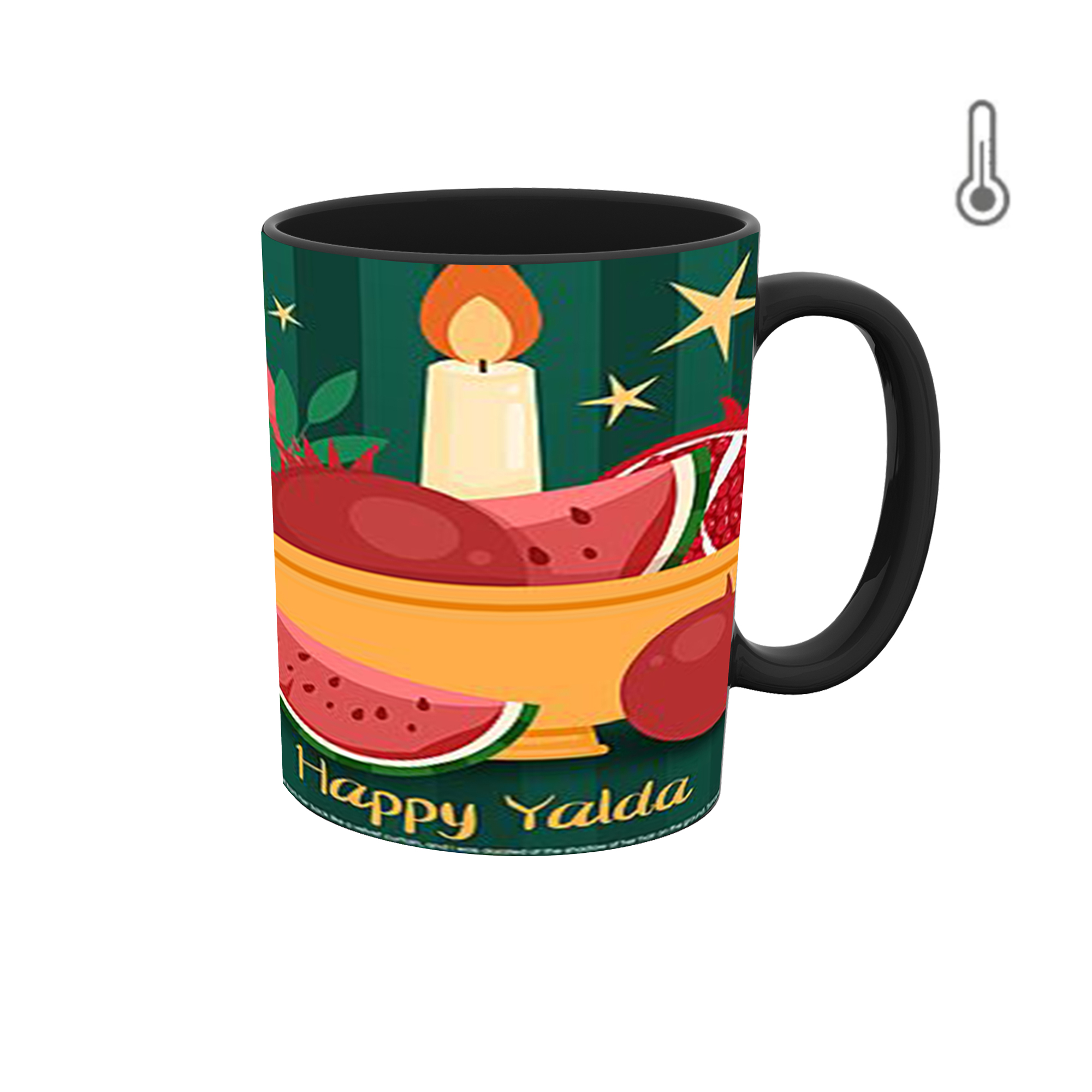 ماگ حرارتی طرح گرافیکی شب یلدا 