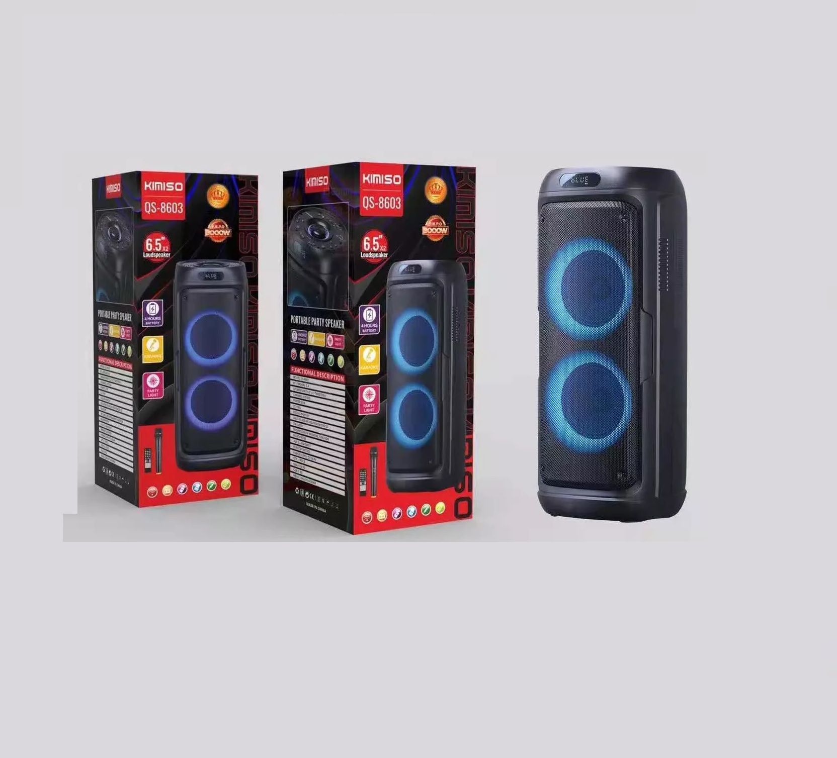 اسپيكر پارتي باكس KIMISO QS-8603 - یاسین کامپیوتر