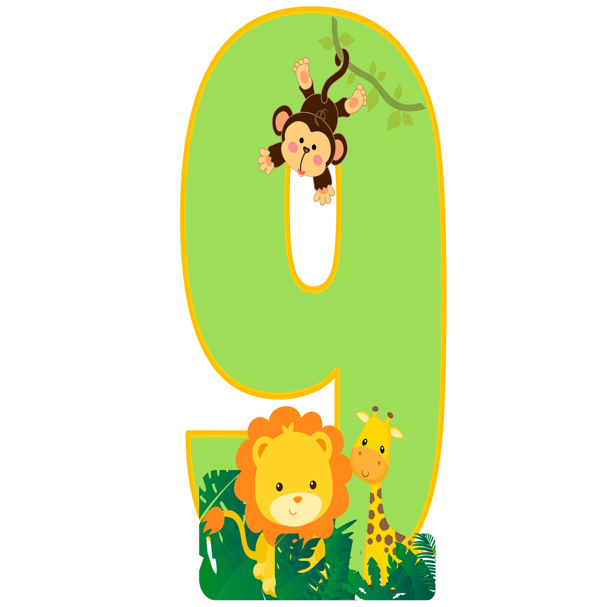 استند رومیزی تولد طرح 9 مدل حیوانات جنگل کد JNGLN901S30