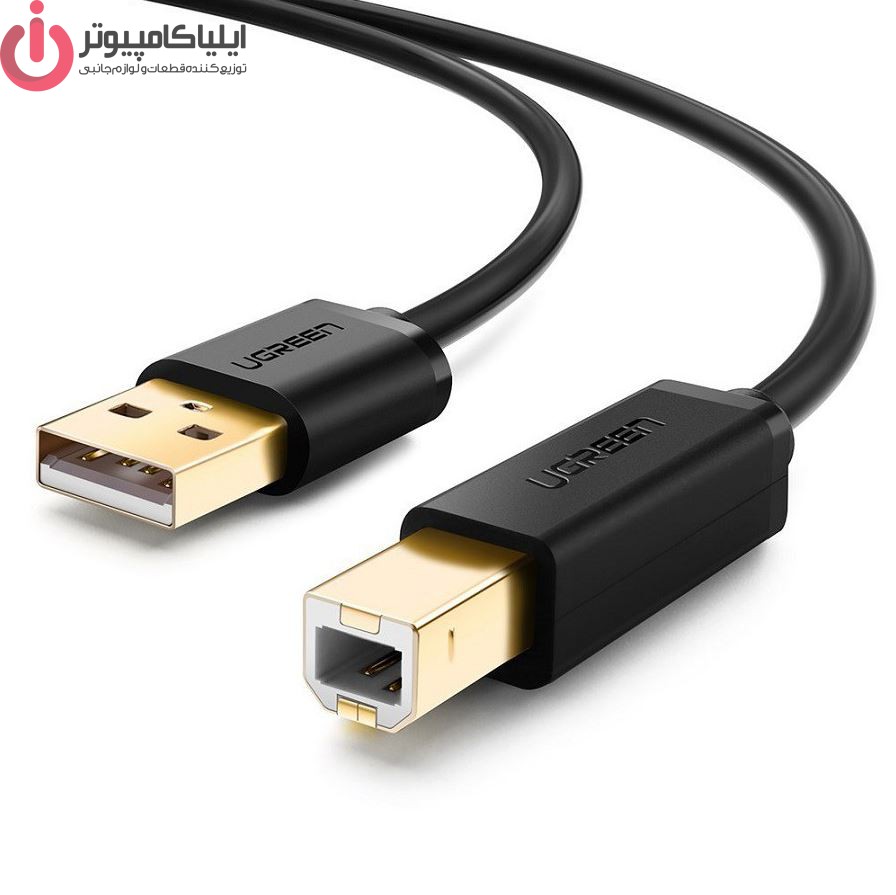 کابل پرینتر USB20 یوگرین مدل UGREEN US135-20847 طول 2 متر