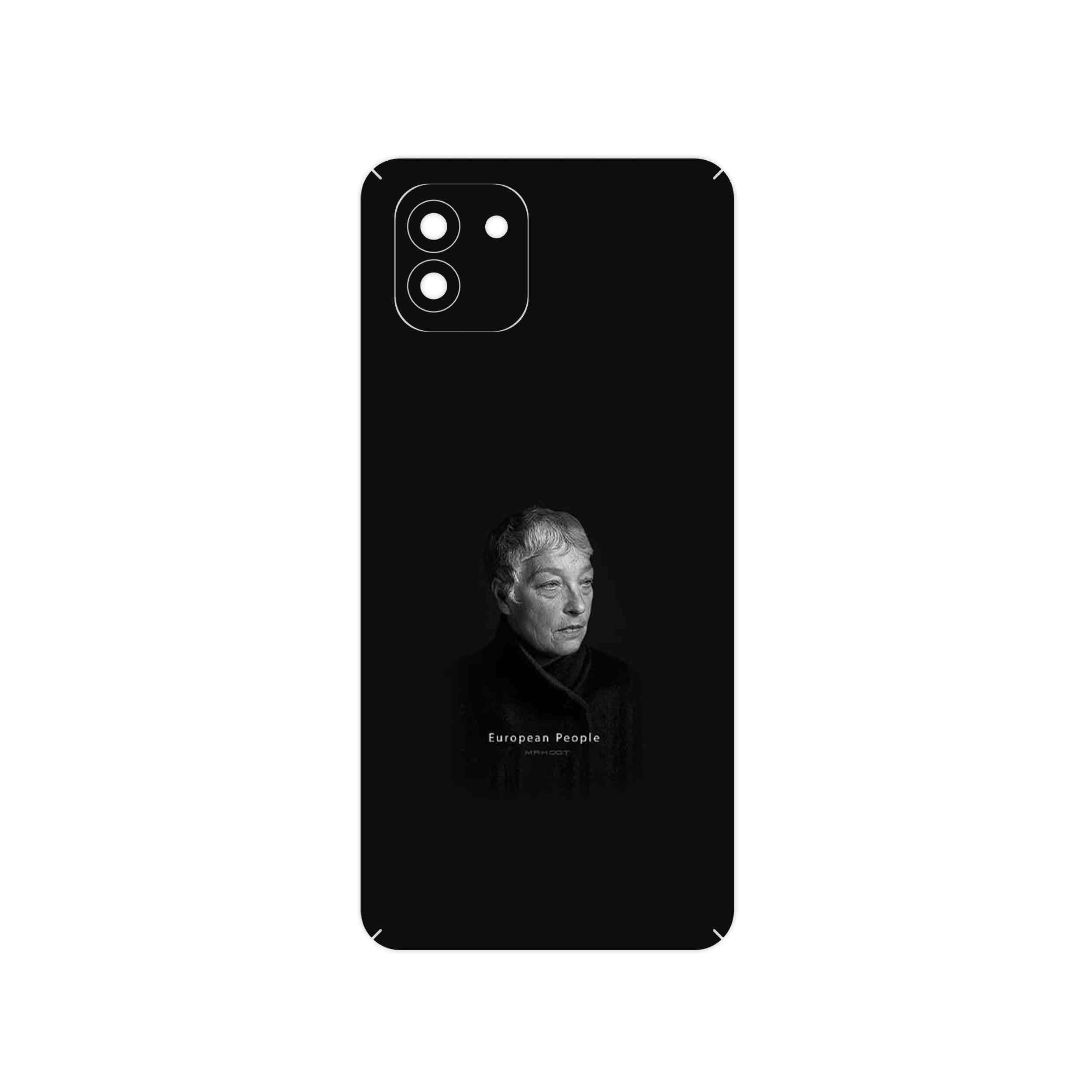 برچسب پوششی ماهوت مدل Portrait of a European Woman مناسب برای گوشی موبایل سامسونگ Galaxy A03