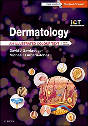 Dermatology: An Illustrated Colour Text, 6ed 2017 - کتاب پزشکی بهار