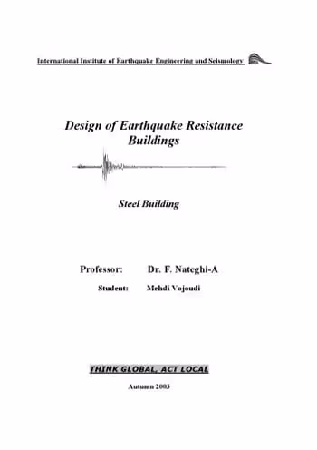 󾕇 دانلود کتاب Nateghi F., Design of Earthquake Resistance Buildings - Steel Building, 2003 - دانلود کتاب های دانشگاهی