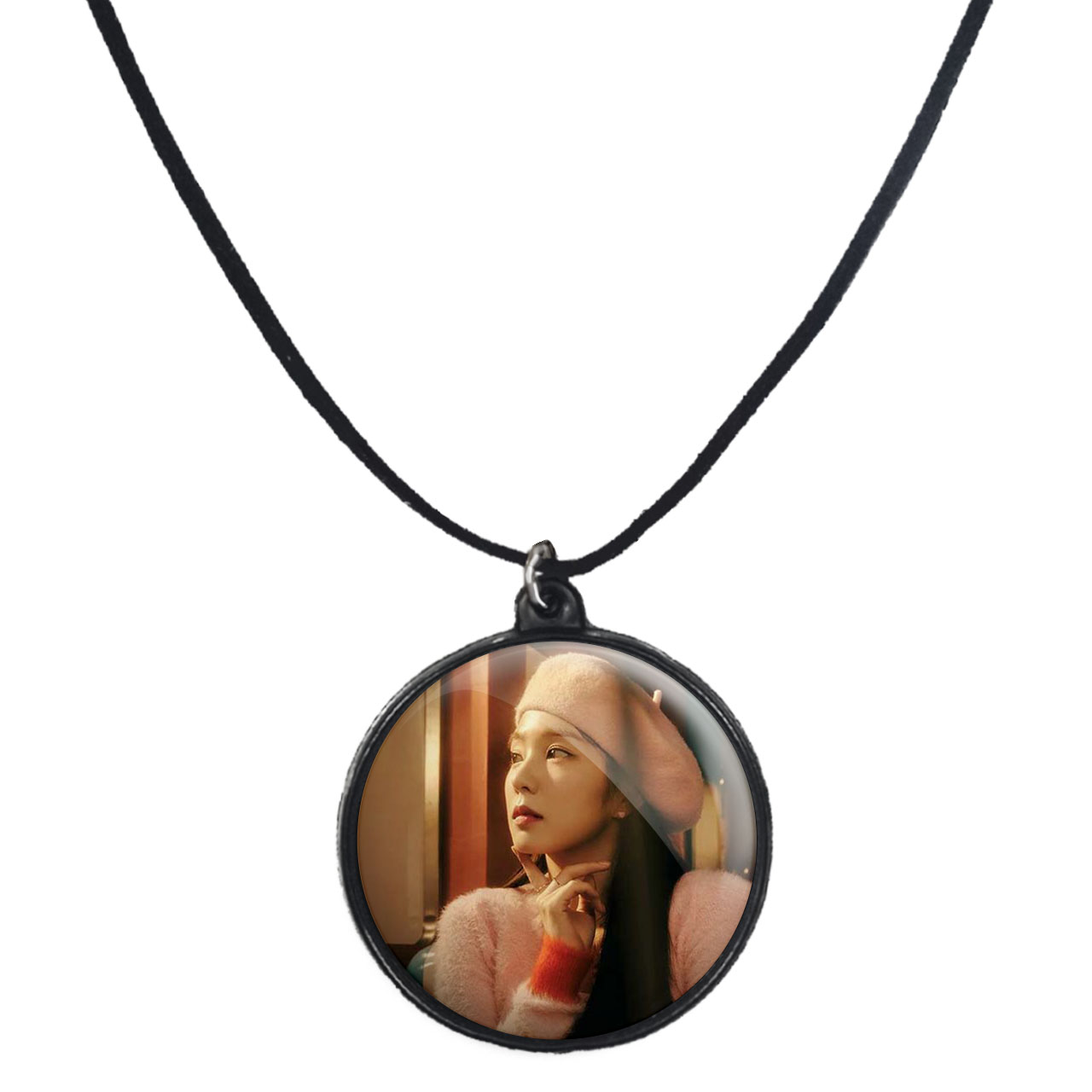 گردنبند پرمانه طرح red velvet کد pmb.12477 مدل دو طرفه