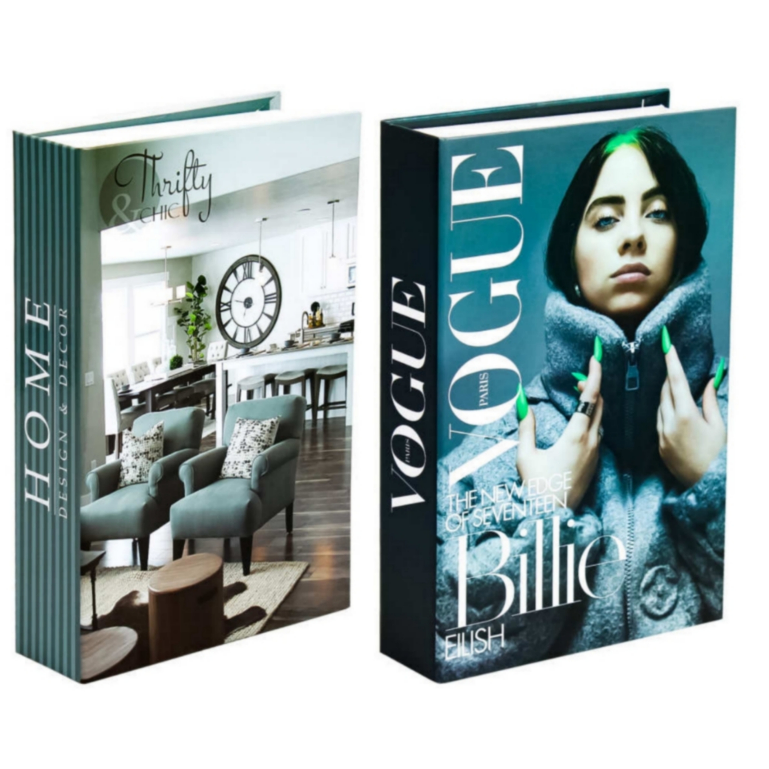 جعبه دکوری مدل  کتاب دکوراتیو کد206 HOME  DSGN BILI مجموعه دو عددی 